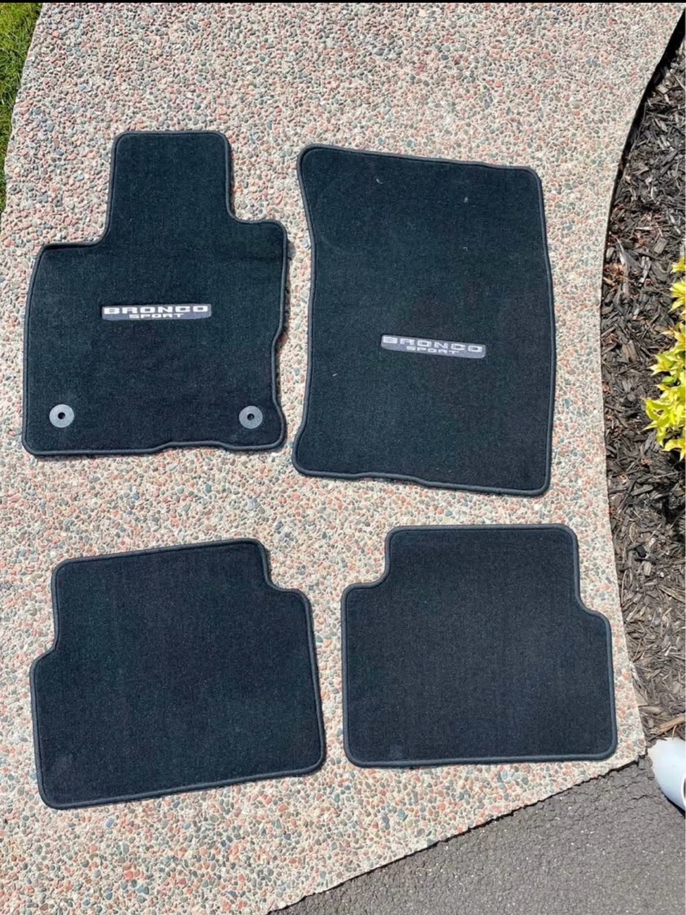 Ford Bronco Sport Black Carpet Floor Mats - Set of 4
